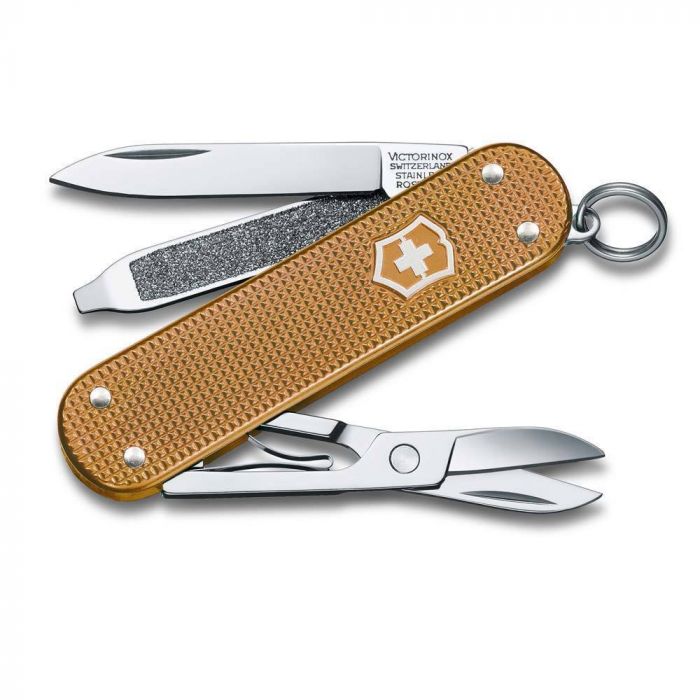 Нож перочинный Victorinox Classic Alox SD Colors, Wet Sand (0.6221.255G) коричневый, 58 мм 7 функций