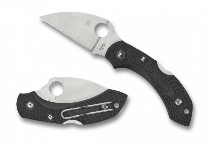 Складной нож Dragonfly 2 Wharncliffe Spyderco C28FPWCBK2, сталь VG-10 Satin Plain, термопластик FRN, чёрный