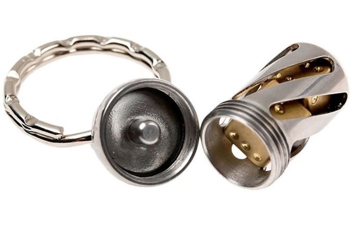 Брелок-капсула с игральными кубиками Acorn Dice Brass, Lion Steel, Нержавеющая сталь AISI 440, медь, L/DD OT