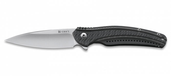 Складной нож CRKT Ripple 2 Gray, сталь Acuto 440, рукоять нержавеющая сталь