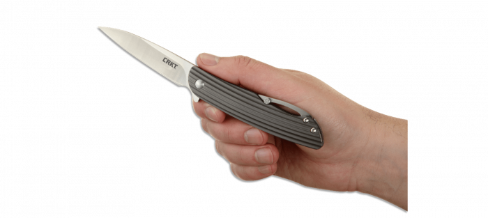 Складной нож CRKT Swindle™, сталь 12C27 Sandvik, рукоять нержавеющая сталь