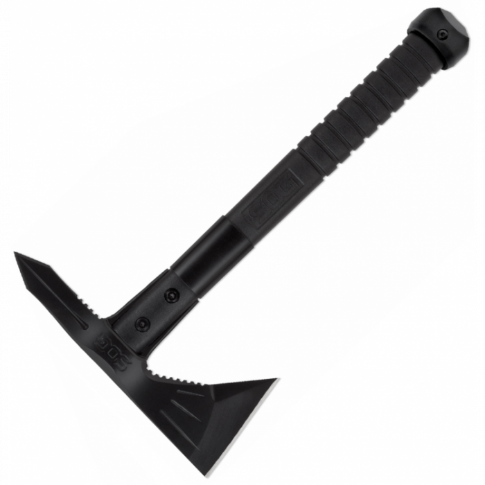 Топор - тактический томагавк Voodoo Hawk Mini Black - SOG F183, сталь 3Cr13MoV Hardcased Black, рукоять термопластик GRN, чёрный